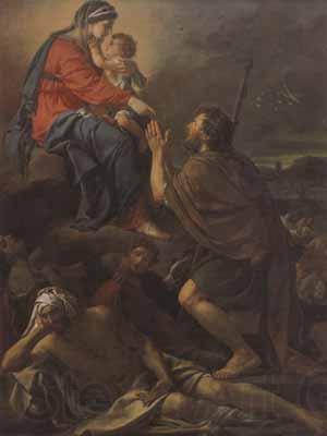 Jacques-Louis David Saint roch (mk02) Spain oil painting art